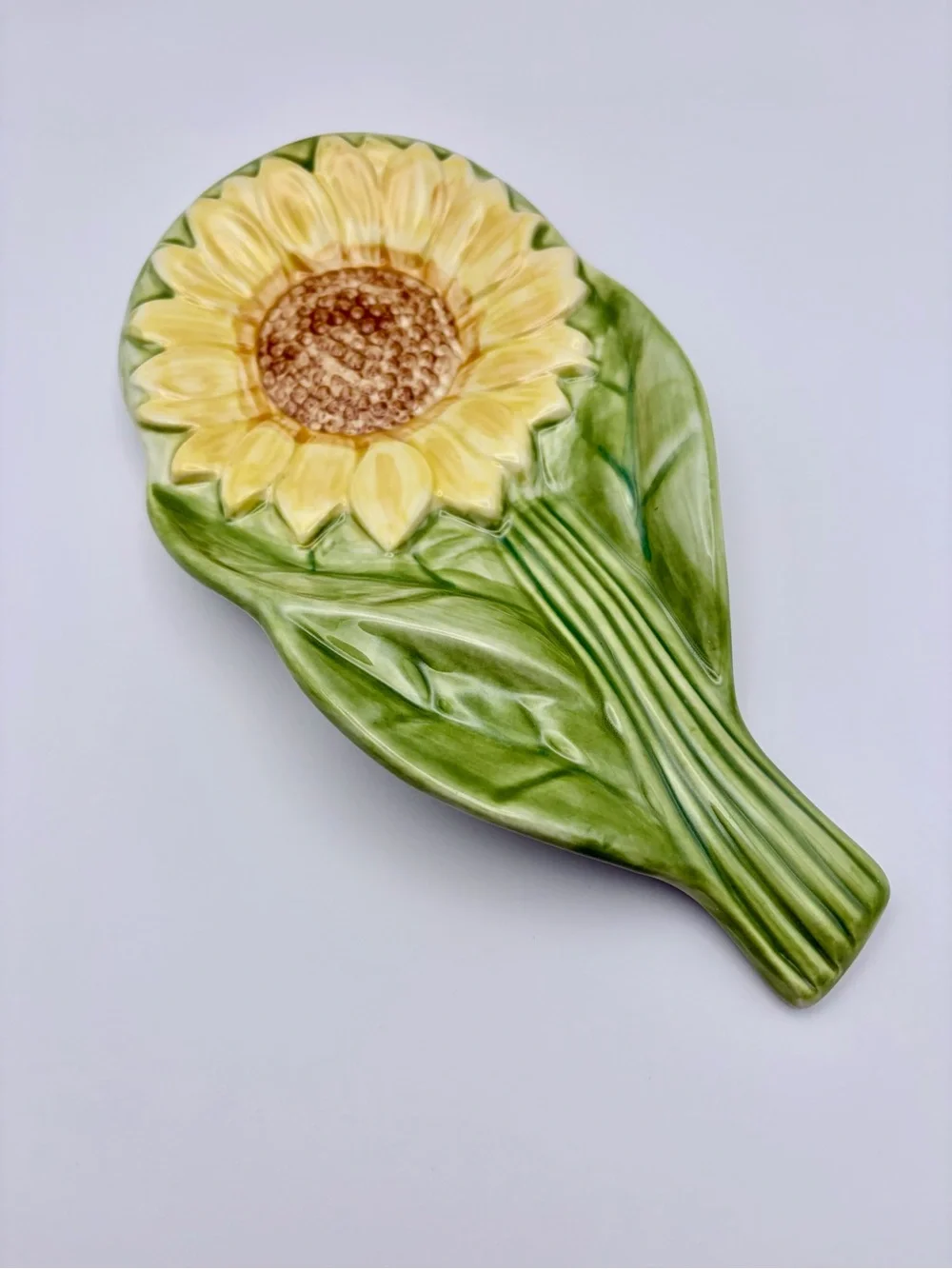 Pfaltzgraff, Retired, “The Secret Of Pistoulet”, Ceramic Sunflower Spoon Rest